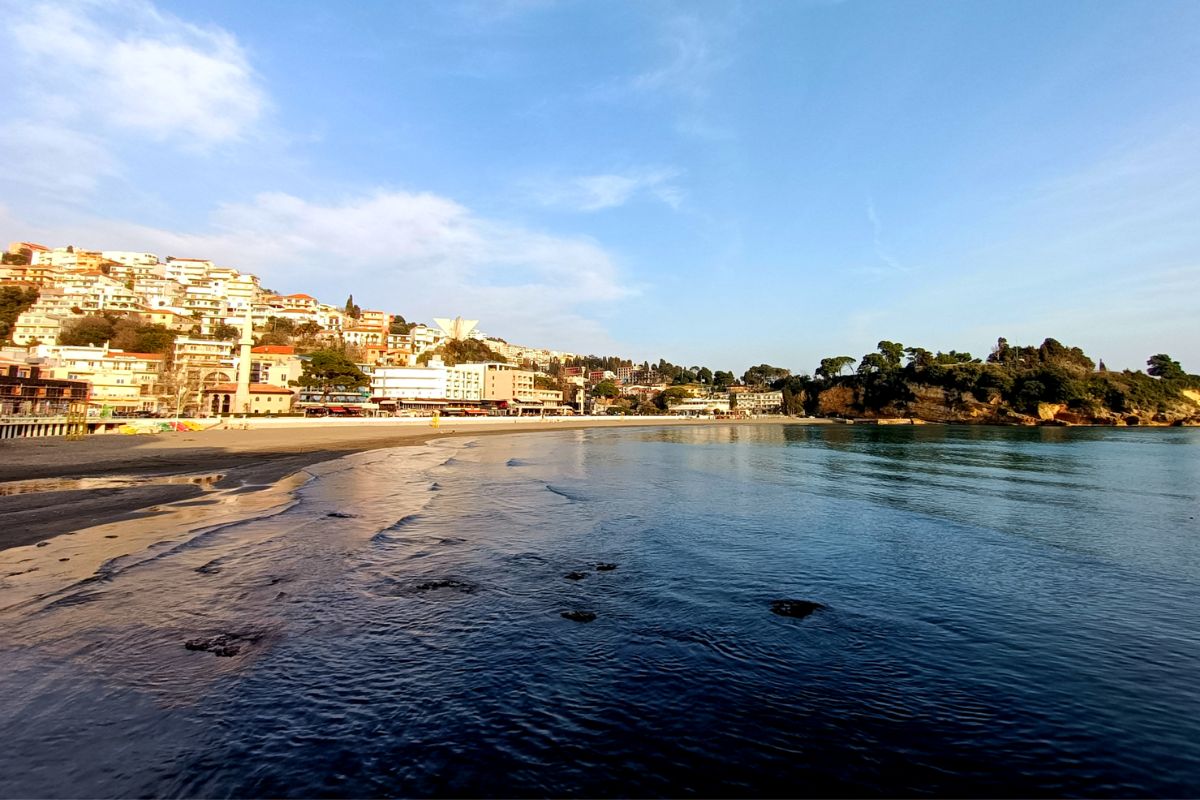 Ulcinj panorama del lungo mare