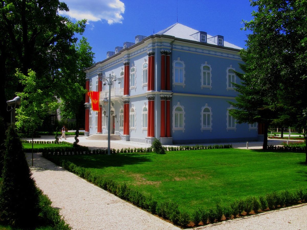 Palazzo Blu residenza ufficiale del presidente in carica del Montenegro